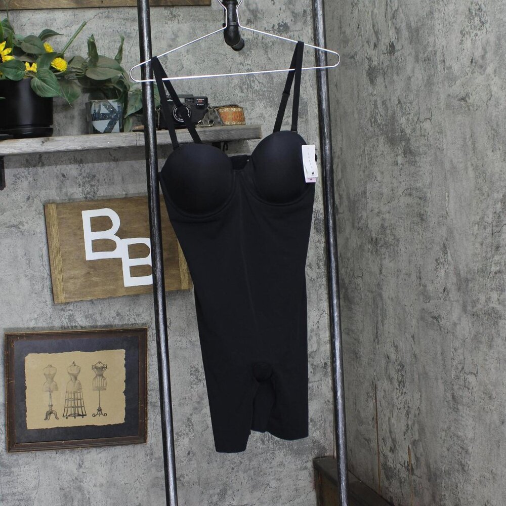 NWT Wacoal Black Longline Shapewear Bodysuit